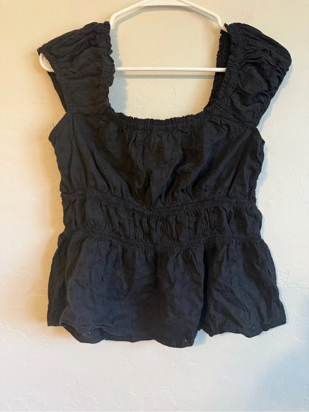 Old Navy black eyelet